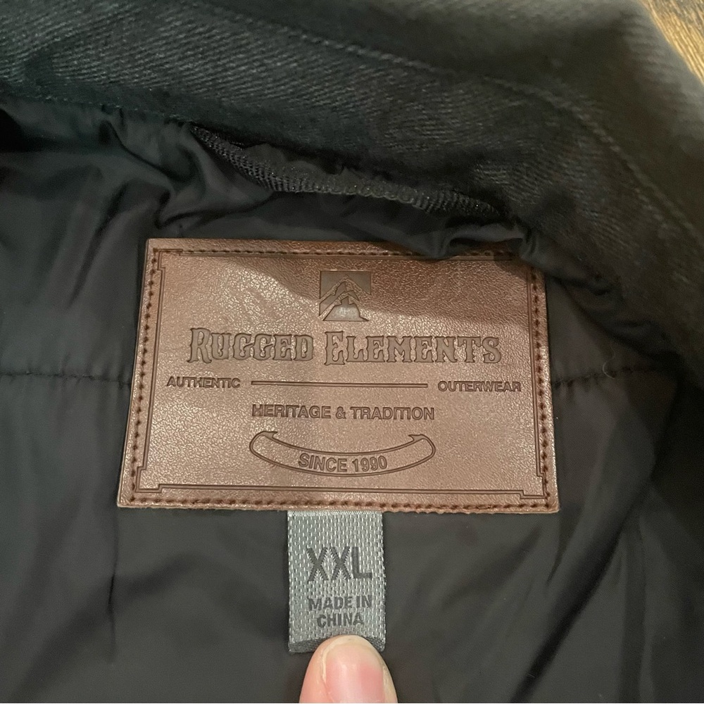 Rugged Elements Gray Quilted Lined Shacket Shirt … - image 5